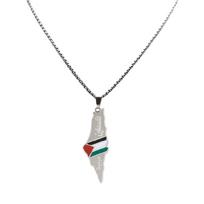 Palestinos Žemėlapio Pakabukas Karoliai Etninė Raktikaulio Grandinėlė Megztinio Grandinėlė Moteriai