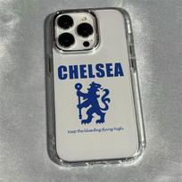 Football Phone Case For iPhone 17 16e 16 15 14 13 12 11 mini Pro Max X XR XSMAX 8 7 Air Plus Transparent Soft C-Chelsea Cover iPhone 14 Plus