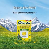 Ricola Žolelių pastilės be cukraus gerklei 40g