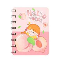 Mini Cartoon Spiral Notebook, 80 Pages Pocket Notebook, Portable Smooth Page Turning Journal for Study Notes A Random Style