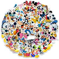 50 vnt. Disney filmo Pelėdo Mikio lipdukas Animacinis lipdukas „Pasidaryk pats“ Riedlentė Nešiojamasis kompiuteris Motociklas Šaunus mielas animacinis lipdukas 50pcs