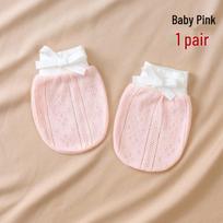Pure Cotton Baby Anti-Scratch Mittens for Newborns 0-3 Months, All-Season, Thin Style for Spring & Autumn 0-12 months