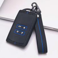 Key Cover for Renault Koleos Kadjar Arkana Clio Megane Captur Zoe Scenic with Keychain Anti-Scratch Guard Shockproof Protection Soft Grip Texture juoda