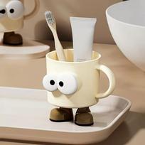 1 Piece Of Mouthwash Cup Household Toothbrush Cup Couple Girl Toothbrush Cup Cute Cartoon Wash Cup Anti-Fall A