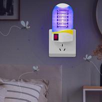 Electric Mosquito Killer Lamp Plug-in Automatic Insect Zapper Indoor Pest Control Device with Safety Protective Cover and Easy Operation One Size mėlyna