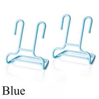 2PCS Multi-Function Shelf Drying Shoes Rack Hoes Stand Save Space Organizer Home Drying Shoes Rack 2PCS mėlyna
