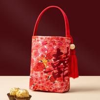 High-End Wedding Engagement Candy Bag Souvenir Packaging Box 17.5*13cm (High-End Velvet Candy Bag)