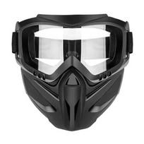Full Face Mask with Detachable Goggles, Anti-Fog UV Protection Windproof Face Protection Shield, Goggle Mask for Welding, Motorcycle Riding, Cycling gryna