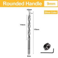 Šešiakampė rankena Pakopinis grąžtas Sustabdymo žiedas Reaming įrankis Pasvirusių skylių gręžimas 9mm Round Silver