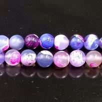 Natural Two-Tone Blue Fire Agate Beads for Handmade Jewelry DIY Accessories 6mm