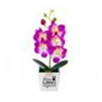 Dirbtinė drugelio orchidėja bonsai netikra gėlė su vazoninių namų baldų dekoru violetinė