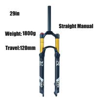 MTB Forks, Bike Suspension Air Fork for Dirt Jump/XC, 26/27.5/29 Inch Compatible with Men's Bicycles, Bike Parts 29in   SM
