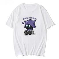 Kawaii VALORANT Shirt Men Omen Cartoon T-Shirts Women Fashion Tops Boys Girls Game Printed Harajuku 2025 New Shirt-tee Unisex S