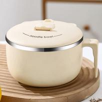 304 Stainless Steel Student Instant Noodle Bowl Japanese-style Lunch Box  Dormitory 1300ML balta