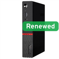 Lenovo Renewed Grade A | ThinkCentre M715q | AMD Ryzen 5 | 2400GE | 8GB | SSD | 256GB | AMD Radeon Vega 11 | Windows 11 Pro