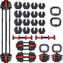Reguliuojamų hantelių rinkinys SGR18 Pro Set 3in1 20 kg HMS
