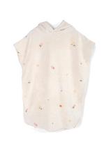 Filibabba - Embroidered Beach Poncho Gots - Ocean Blossom - Vonios pončas - Kreminė spalva