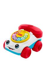 Fisher-Price - Chatter Telephone Vehicle Push-Along Toy With Sounds For Baby & Toddler - Traukiamas žaislas - Marga / raštuota