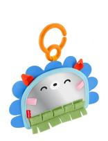 Fisher-Price - Prop 'N Go Portable Mirror Baby Tummy Time Sensory Activity Toy For Newborns - Barškutis - Marga / raštuota