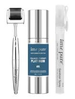 Âme Pure - Cit Platinum Gentlemen Kit -  Microneedling Derma Roller Set - Rankų dezinfekantas - Sidabro