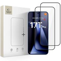 LCD apsauginis stikliukas Tech-Protect Glass Fit+ 2-Pack Xiaomi 17T Pro juodas