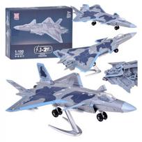Statybinių kaladėlių rinkinys J-20 kovinio lėktuvo modelis 1:100 ZA5026