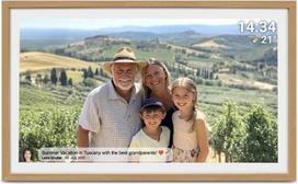 Denver PFF-3263LW digital photo frame Wood 80 cm (31.5") Touchscreen Wi-Fi