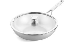 Kitchenaid - Multiply Wok with Lid - Silver - 28 cm