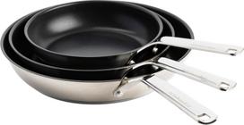 Kitchenaid - Stainless Steel Sheet Frypan Set - Silver - 20/24/28 cm