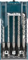 Makita Betono grąžtų komplektas Makita, SDS-PLUS, 5 vnt.