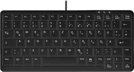 No Name Contour Design Active Key Contour Industrial Keyboard IP68 Mini Wireless Black DE 4100