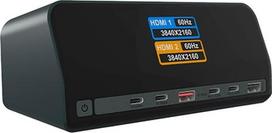 No Name ICY BOX Heart Dock 2300, 11-in-1 DockingStation with dual video output and LCD display