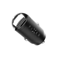 FIXED USB-C/USB automobilinis įkroviklis 30W, juodas
