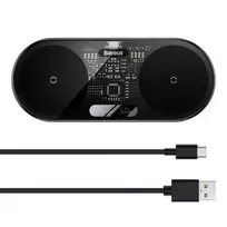 Baseus Digital LED Display Wireless Charger with Type-C Cable 20W