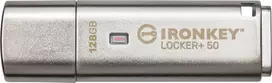 „Kingston IronKey Locker+ 50“ 128GB USB 3.2 Gen 1 atmintinė su šifravimu