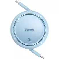 Baseus Free2Pull Išplečiamasis USB C į iP Ligtning greitojo įkrovimo laidas 1 m 20 W Mėlyna