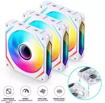 Jonsbo ZL-120W PWM ARGB Fan 3 Pack White