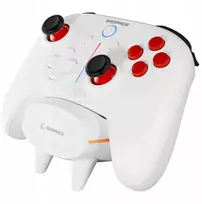 "Rampage Hydra Pro" valdiklis RGB belaidis kilimėlis su įkrovimo stotimi, baltas