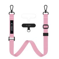 2in1 Išmaniojo Telefono Dėklas Ant Kaklo Virvinis Dirželis Crossbody - Rožinis