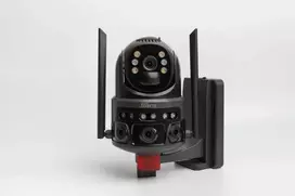 Outdoor dual camera 4G 3MP+3MP + solar panel