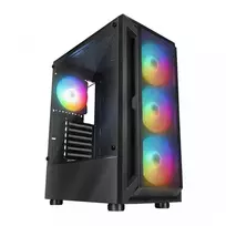 Rampage SHIVA kompiuterio korpusas su langu 4x 120mm ventiliatorius Rainbow black