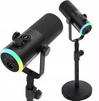MOZOS GM-ONE JUODAS DINAMINIS MIKROFONAS USB XLR RGB LED