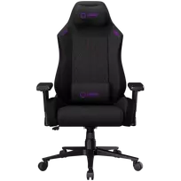 LORGAR CHA41, Ergonomic Gaming Chair Advanced, premium anti-stain fabric, Black/purple
