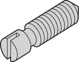 SCHROFF Fiksavimo varžtas, nikeliuotas plienas, M3,0 x 8