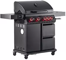 Landmann „Cool Black 4.1 maxX“ dujinis sodo grilis, 18,6 kW, 76 cm x 41 cm