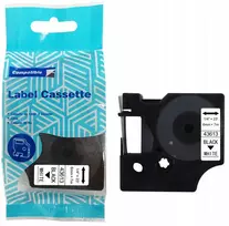 „Dymo“ juosta D1 43613, 6 mm x 7 m, S0720780, juoda ant balto fono, pakaitalas