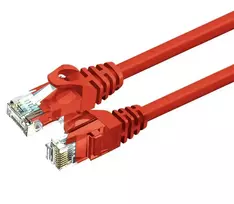 ZOY Ethernet tinklo kabelis, Cat. 6 UTP CCA, raudonas, 0,25 m 