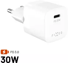 „Fixed Mini“ įkroviklis su 1 USB-C jungtimi, 3 A (FIXCG30M-C-WH)