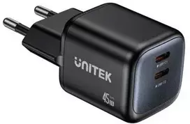 „Unitek“ įkroviklis su 2 USB-C jungtimis, 3 A (P1129ABK01-EU)