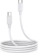 „Joyroom“ USB-C – USB-C kabelis, 1 m, baltas (JYR545)
